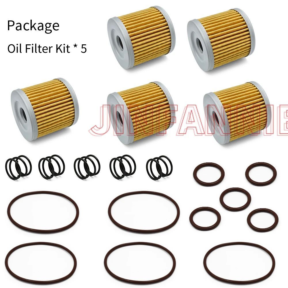 5pcs Oil Filters Kit & O-Rings Set For Suzuki Quadsport Z400 LTZ400 2003 2004 2005 2006 2007-2011 2012 2013 2014