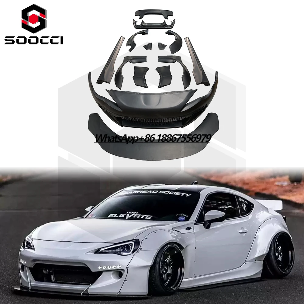 

Rocket Bunny V2 Style Wide Body Kit for GT86 86 SUBARU BRZ FRS ZN6 ZD6 Car Conversion Wide Body Performance Full Body Kit