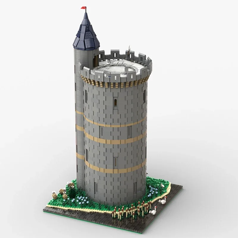 Medieval Castle Model Moc Building Bricks The Brittany Castle Technology Modular Blocks Gifts Christmas Toys DIY Sets Assembly