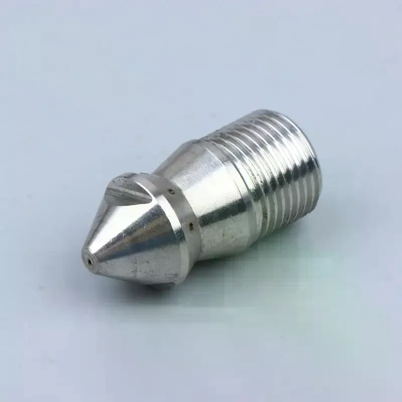 Rear Hole Cleaning Nozzle, Pressure Washer, Drain Sewer, Pipe Spray Nozzle, Rotary Clearning Nozzle, 3/8 