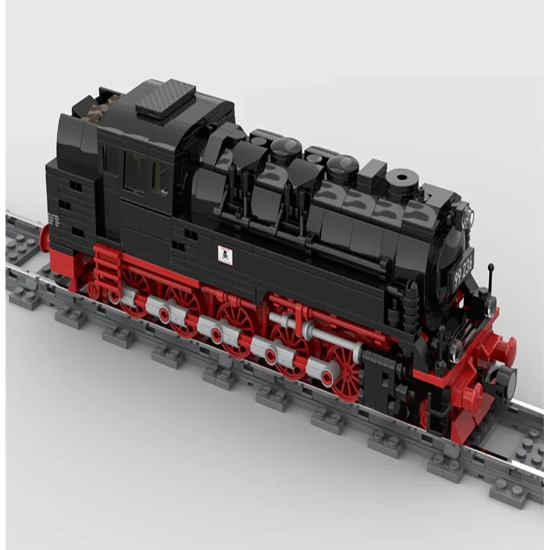 MOC-Railway Train Series Building Bricks, Tijolos, Motor a Vapor, Modelo, Tecnologia, Blocos Modulares, Construção, DIY, Montagem Brinquedo, Presentes, BR99