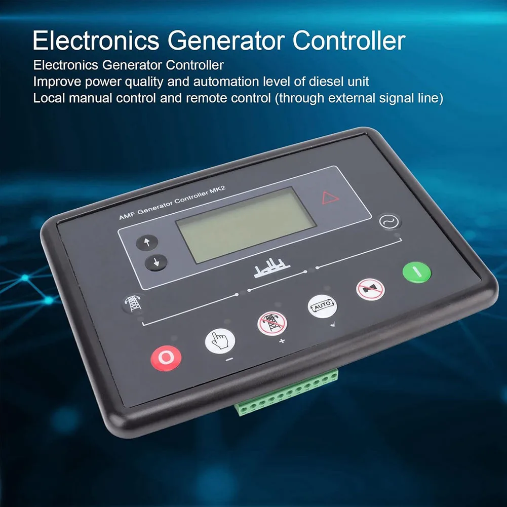 شاشة LCD تدعم اللغة المزدوجة على وحدة لوحة التحكم الإلكترونية مصممة لمولدات أعماق البحار موديل DSE 6020 MKII