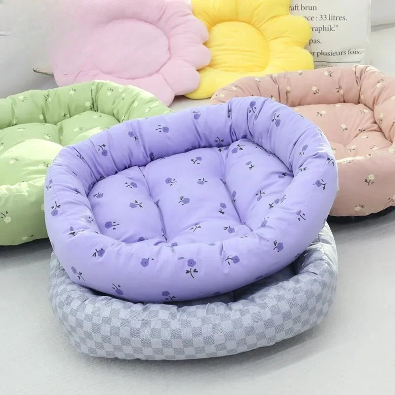 Flower Pet Nest Skin-friendly and comfortable thickened cat  puppy sleeping nest daily use