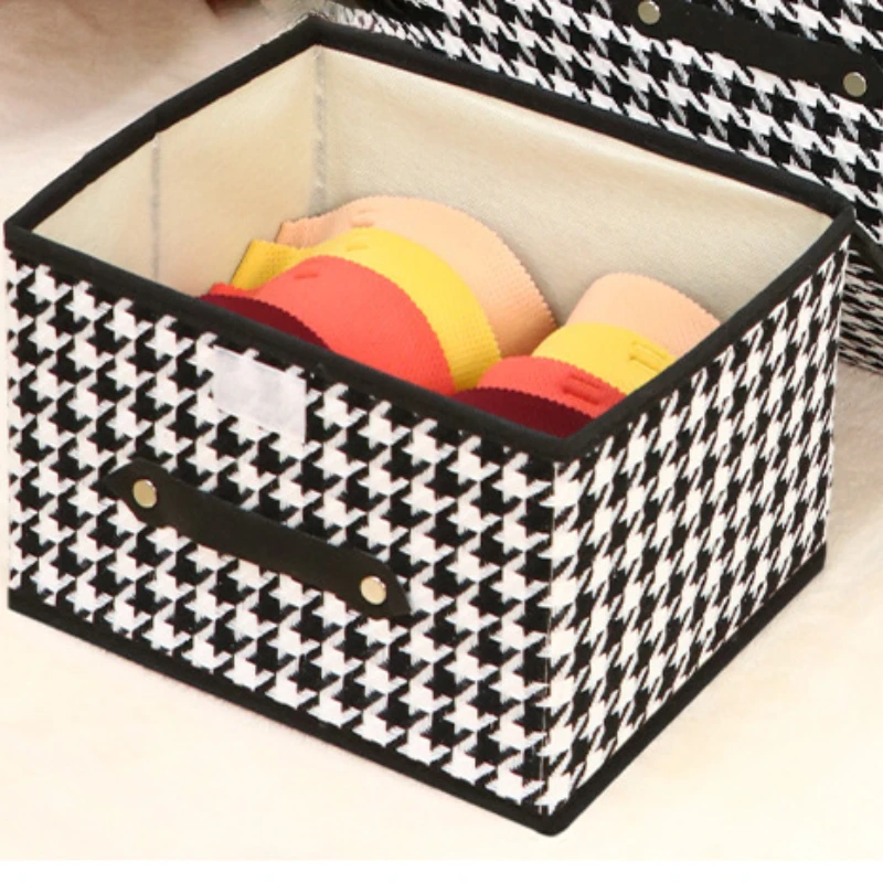 Fabric Clothing Storage Box, Foldable Storage Box, Household Wardrobe Storage Box, Covered Clothing Sorting Box, Toy Storage Bas