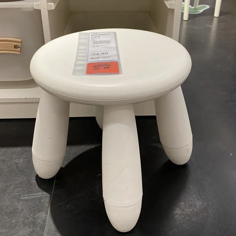 

Stool Plastic Color Fashion Round Kindergarten Simple Daily Durable Light Plastic Stool