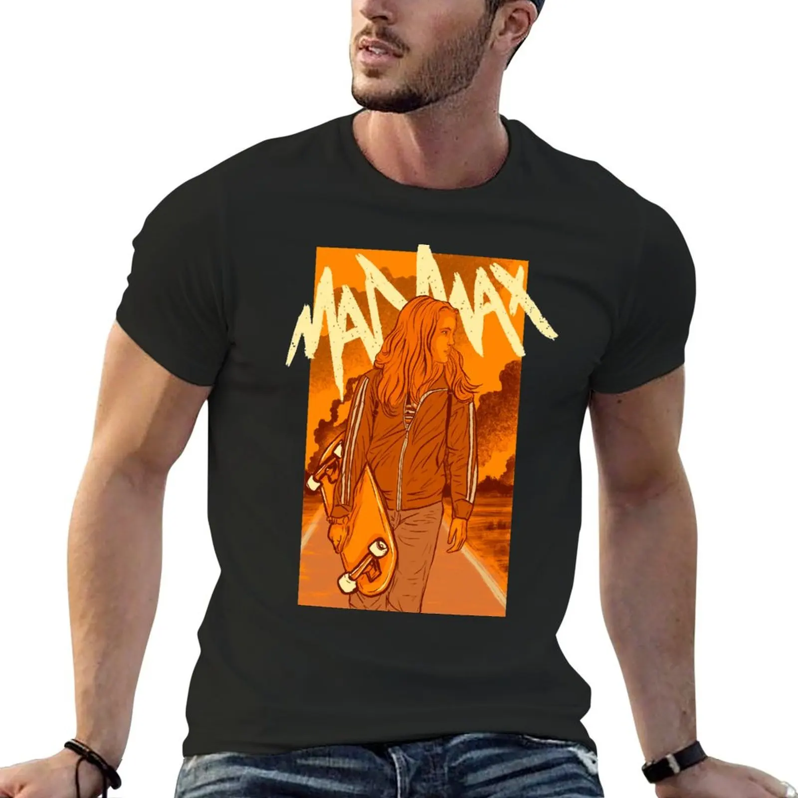 MADMAX STRANGER ROAD T-Shirt anime stuff blacks clothing for men