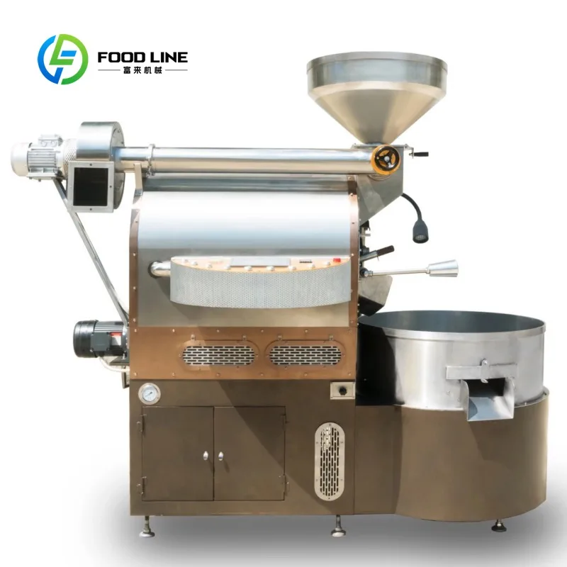 customized medium large drum bean roaster 20kg half hot air digital setup for mid‑size coffee processing business buyers