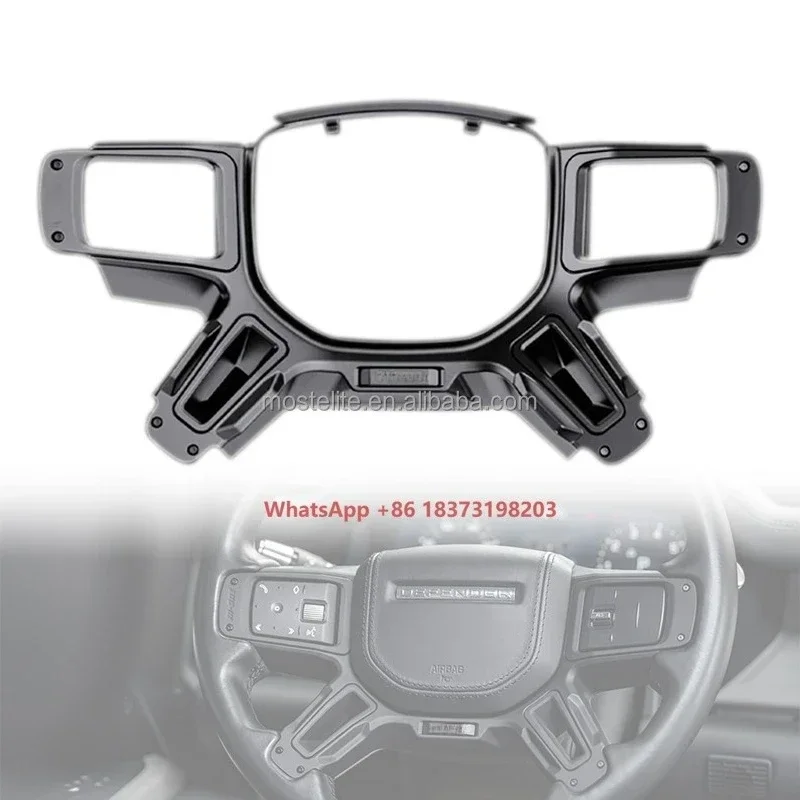 Acessórios de Interior de Carro com Novo Design, Capa para Volante em Liga de Alumínio para Acessórios Defender