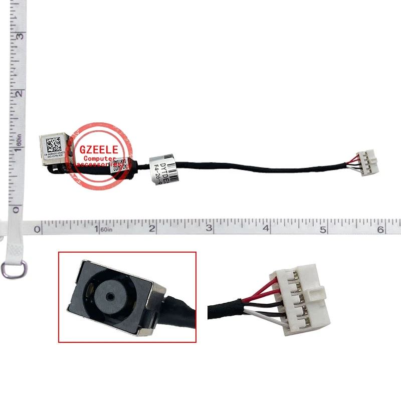 Cable de alimentación de CC para portátil, conector para DELL Inspiron 14, 5447, 5448, 5445, 5443, 5442, 5457, P49G, 4528, 0K8WDF, nuevo