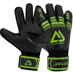 Mens Kids Size Latex Professional Football Soccer Goalkeeper Gloves Goal Keeper 5 Finger Save Protection Match Glove Non-slip