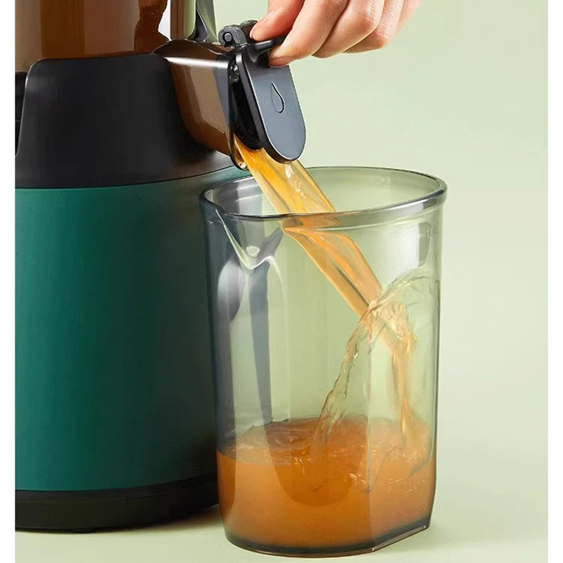 เครื่องคั้นน้ำผลไม้ขนาดลำกล้องขนาดใหญ่เครื่องคั้นน้ำผลไม้ไฟฟ้าอเนกประสงค์สำหรับใช้ในครัวเรือนความเร็วต่ำสำหรับผักผลไม้เพื่อการค้า