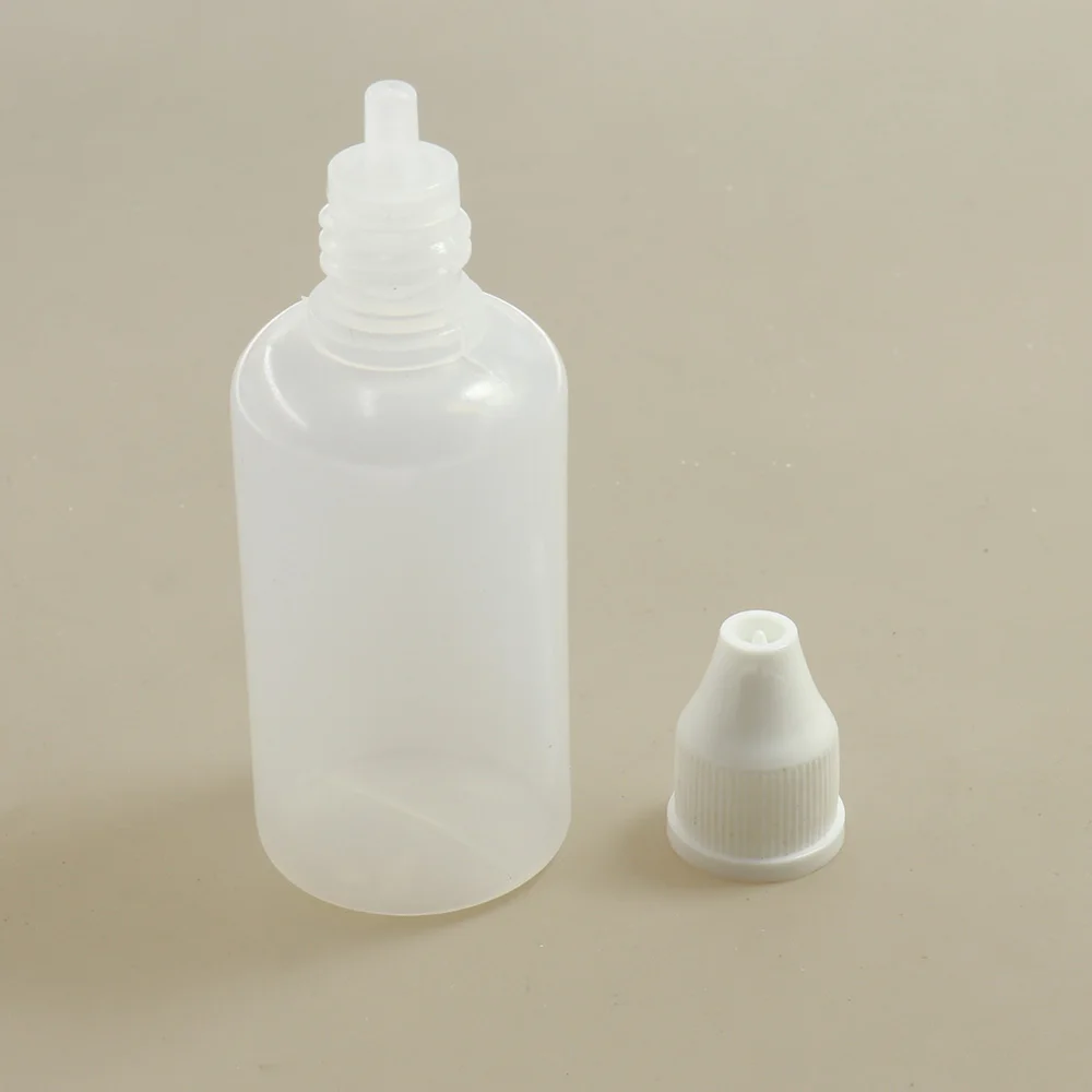 5ml/10ml/20ml/30ml/50ml/100ml/120ml Transparente Auslaufsichere Flüssigkeits-Tropfflaschen Nachfüllbare Leere Plastik-Quetschflaschen aus PE-Kunststoff – Detail 4