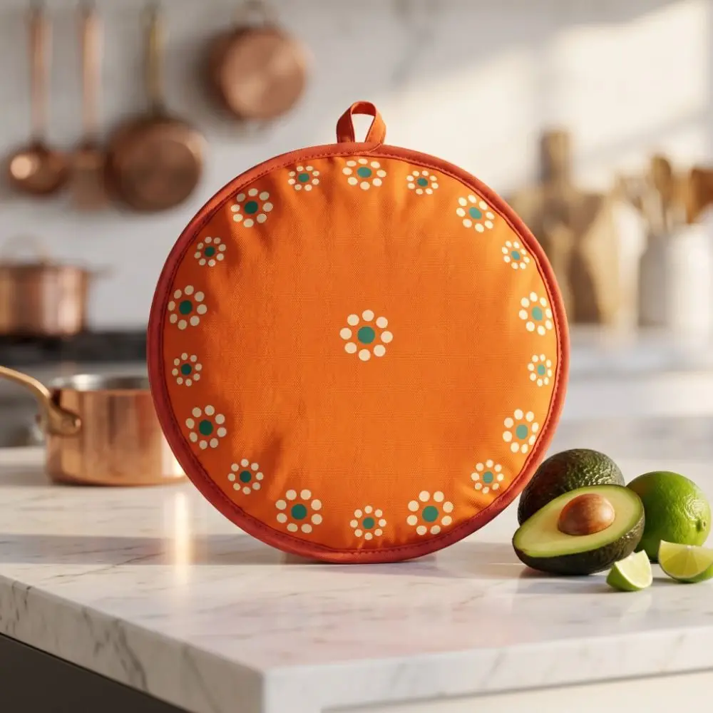 Heat Insulation Tortilla Warmer Pouch Reusable Portable Tortilla Keeper Heat Resistant Food Grade Insulated Bag Microwave