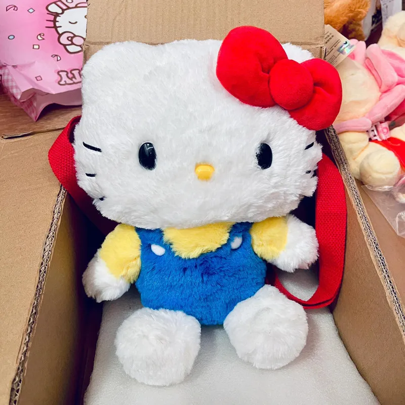 

Милая плюшевая сумка-игрушка Hello Kitty, модный рюкзак для хранения мелочей, подарок на день рождения и Рождество