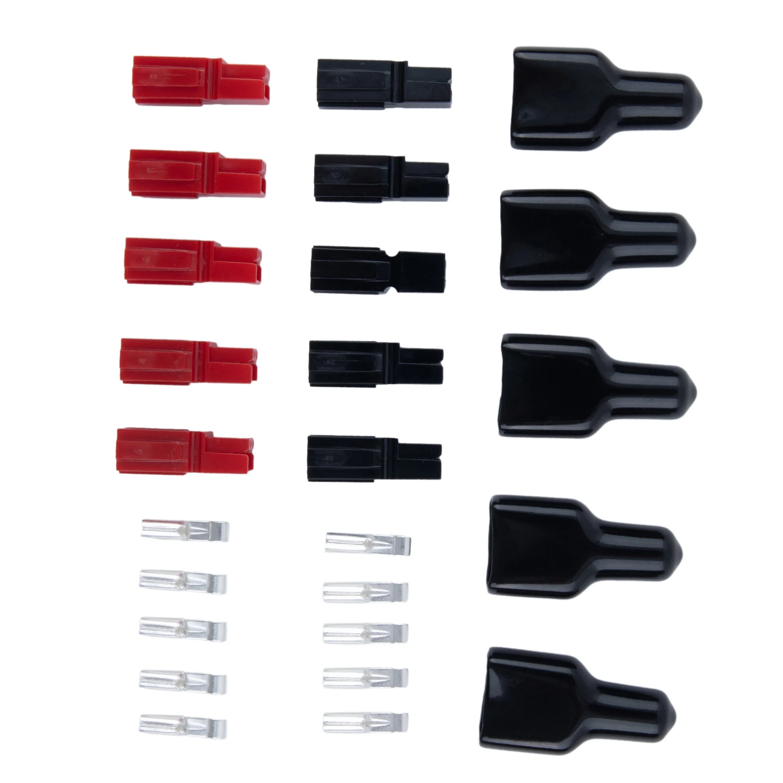 

5 Pair 30A Amp 600V For Anderson Connector With Rubber Dust Cover Sleeves Connectors For Electric Equipments