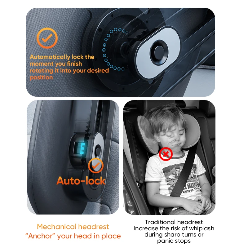 Multifunctional Car Headrest 3D Memory Foam Neck Support Pillow Free-Adjustment Neck Protection Pillow for Traveling - view 5