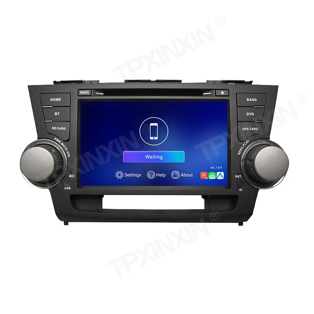 TPXINXIN 8 Core 2Din Android 12 Aut Radio For Toyota Highlander  Carplay Car Radio Multimedia Player GPS Navigation BT RDS