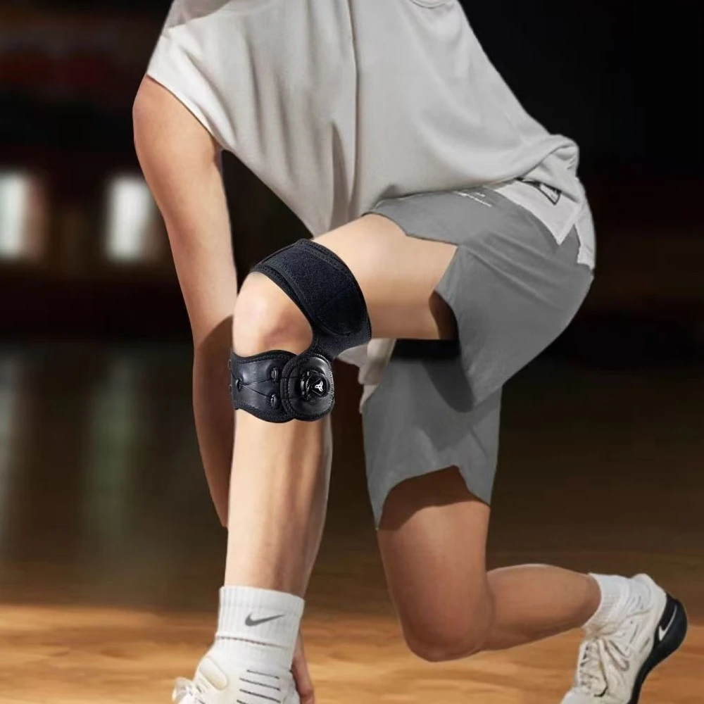 WEFITON 1 Stück Verstellbare Kniestütze mit Drehknopf - Patella-Sehnen-Stabilisator zur Schmerzlinderung beim Laufen, Sport & Kniebeugen, Damen M – Detail 15