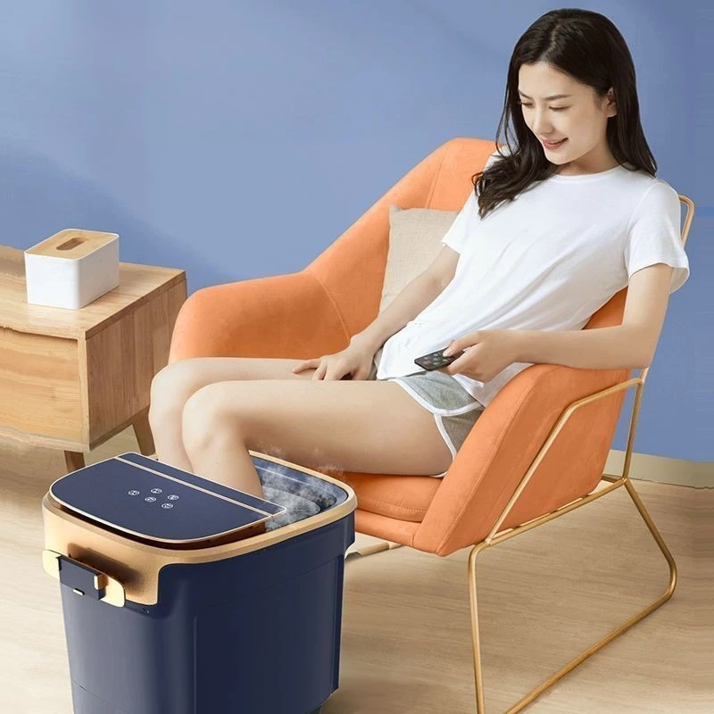 Constant-temperature Heated Foot Bath Machine, Electric Massage Fully Automatic High Depth Foot Spa Bath Massager Foot Bath