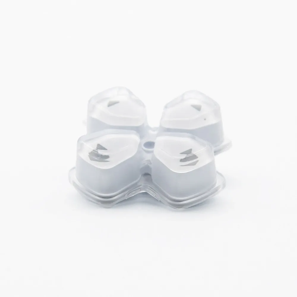 단추 크로스 젤리 크리스탈 클리어 단추 교체 액세서리, PS5 컨트롤러 방향 기능 키 단추