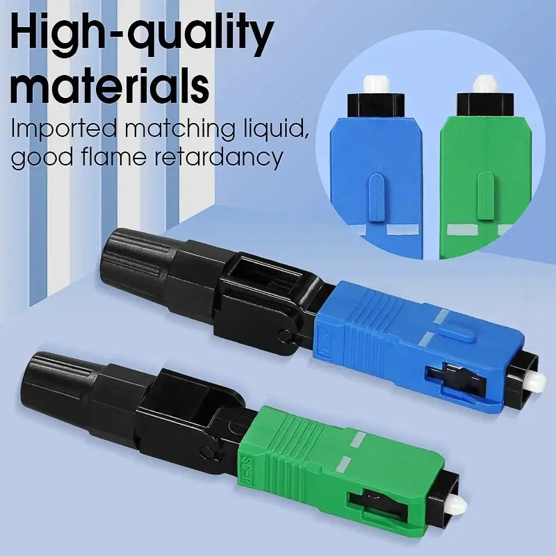 SUMMITEK 10pcs SC APC Embedded Optic Fiber Quick Connector for FTTH Fast Connector SC UPC Fiber Optic Connector image 4