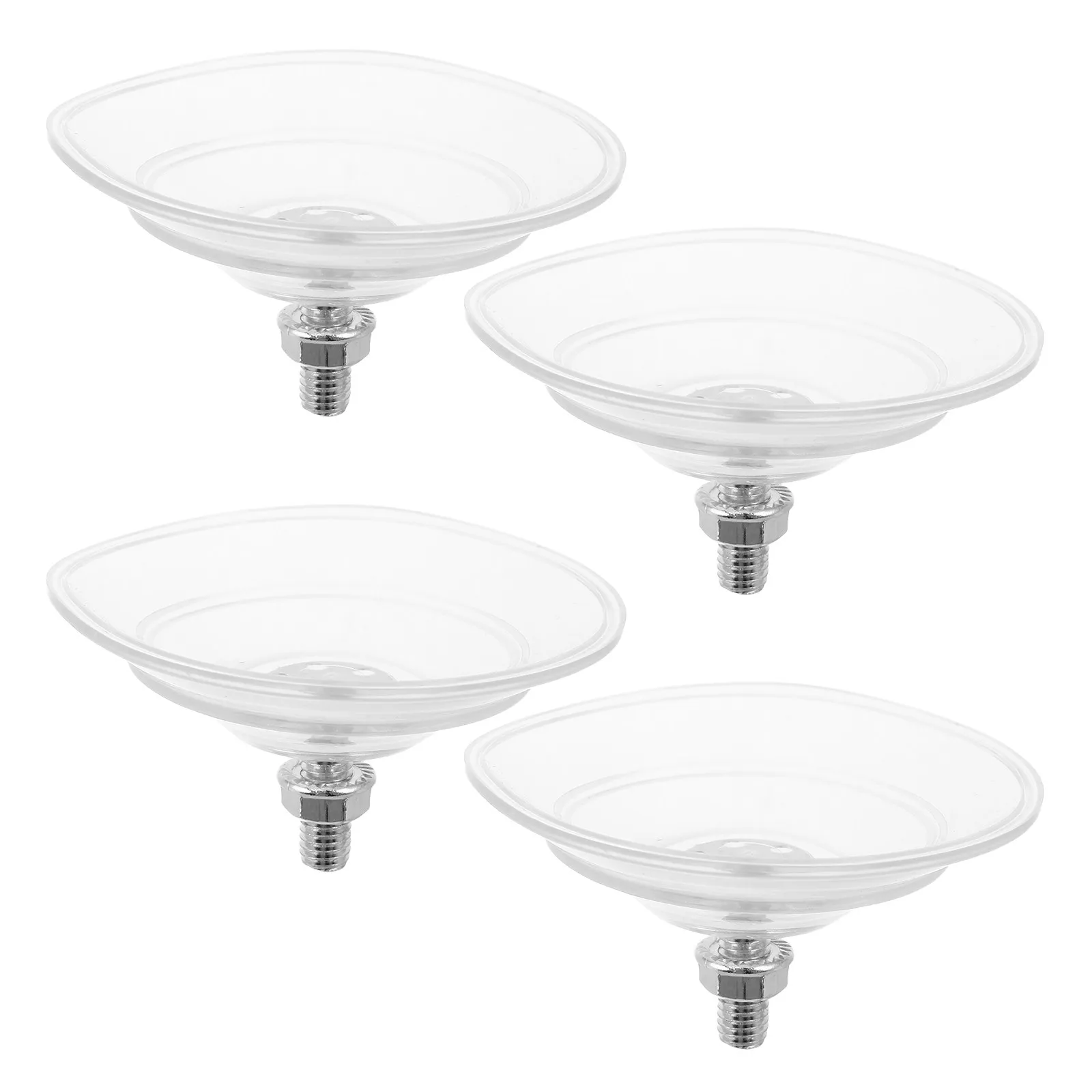 4Pcs Heavy Duty Clear PVC Suction Cups with Screw M8 85Mm Easy Install Removable Suction Hook Holder for Window Mirror Tile