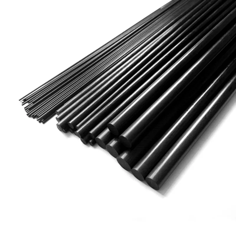 10Pcs/Lot Length 1000mm Solid Carbon Fiber Rod Diameter 1mm 1.5mm 2mm 3mm 4mm 5mm 6mm 7mm RC Aircraft Matte Rod