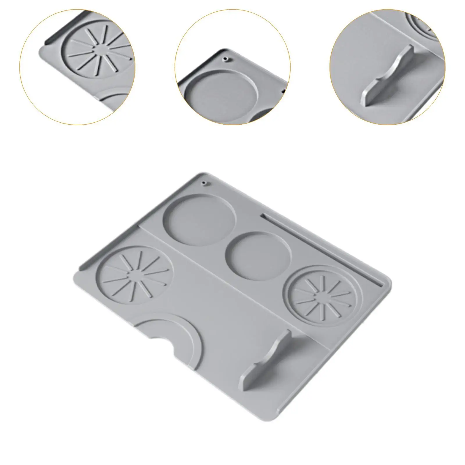 سجادة سدادة الاسبريسو، ملحقات القهوة، حامل ناعم من السيليكون، وسادة العبث