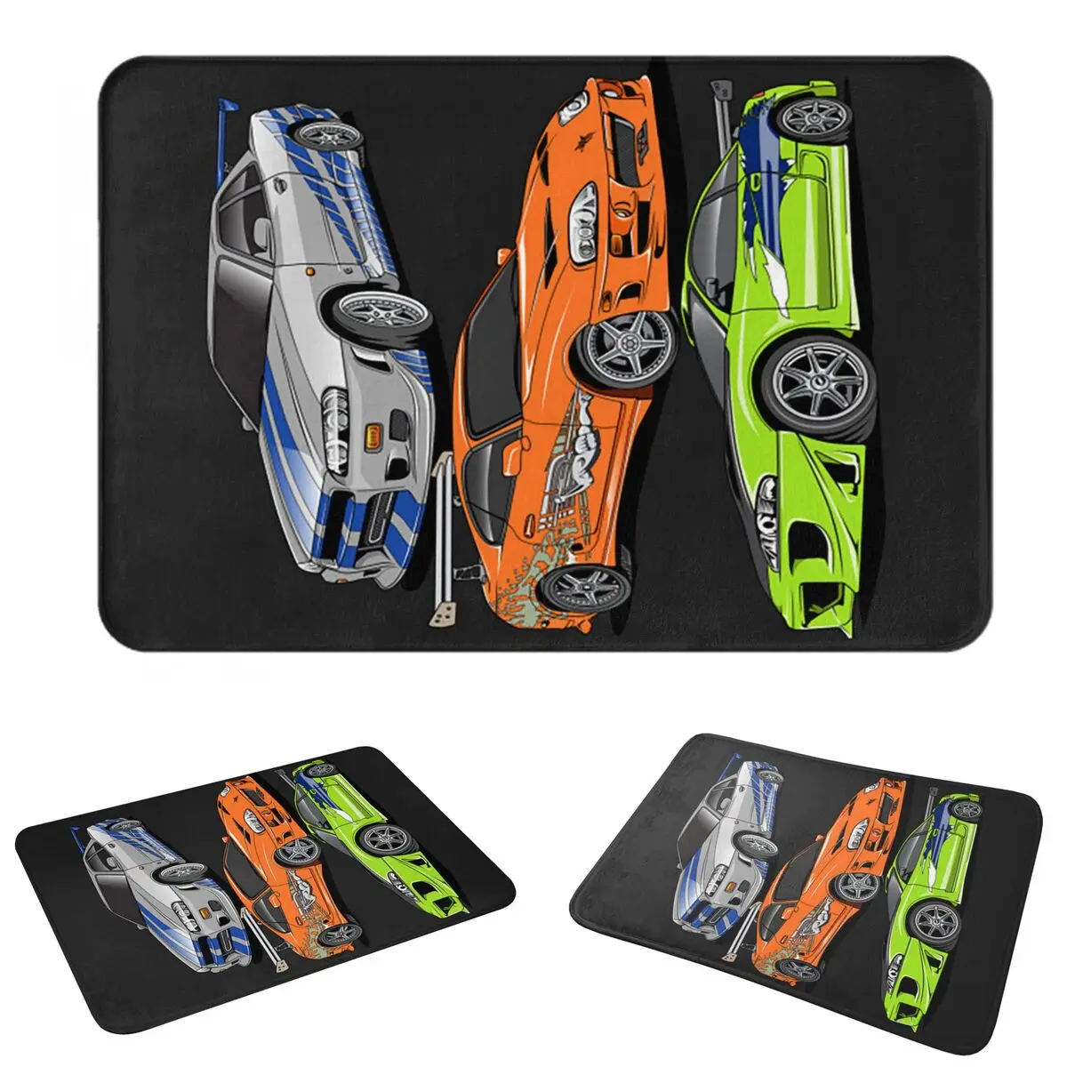 Movie Fast And Furious Brian O'connor Doormat Sand Scraping Carpet Rug Kitchen Entrance Home Floor Mat for Bathroom Footpad Mats