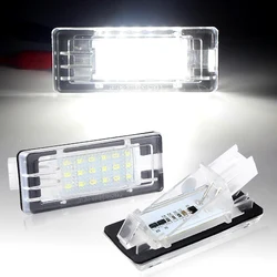 For Renault Espace Laguna Scenic Fluence Dacia Duster Logan Number Lamps Error Free LED License Plate Lights