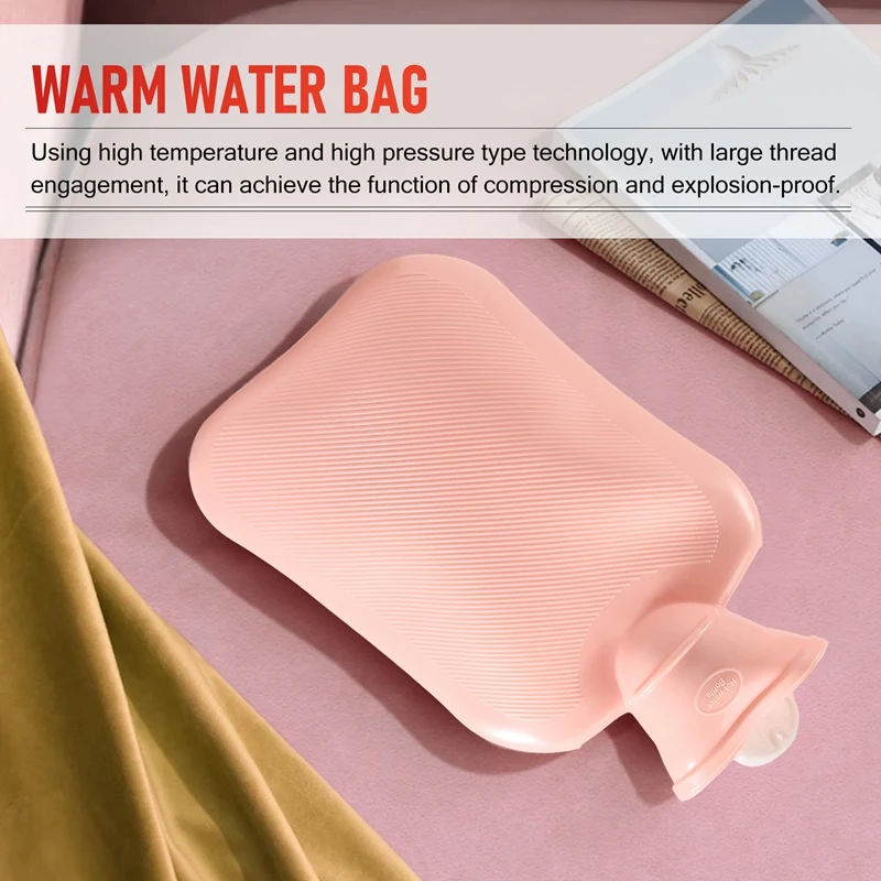 Promotion! 500ML Water Injection Hot Water Bag Thickened Hot Water Bag Portable Hand Warmer Warm Water Bag