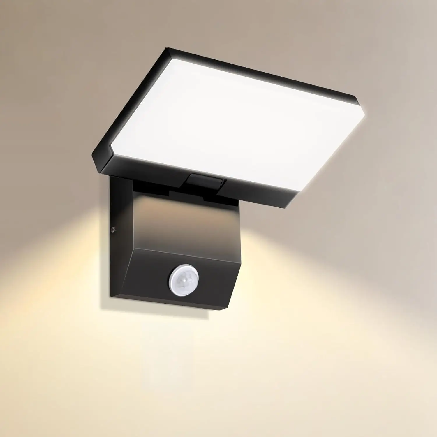 Blossom IP65 Waterproof PIR Motion Sensor LED Outdoor Wall Light 36W 3600LM 3000K Warm White 180°Rotatable Aluminum Alloy