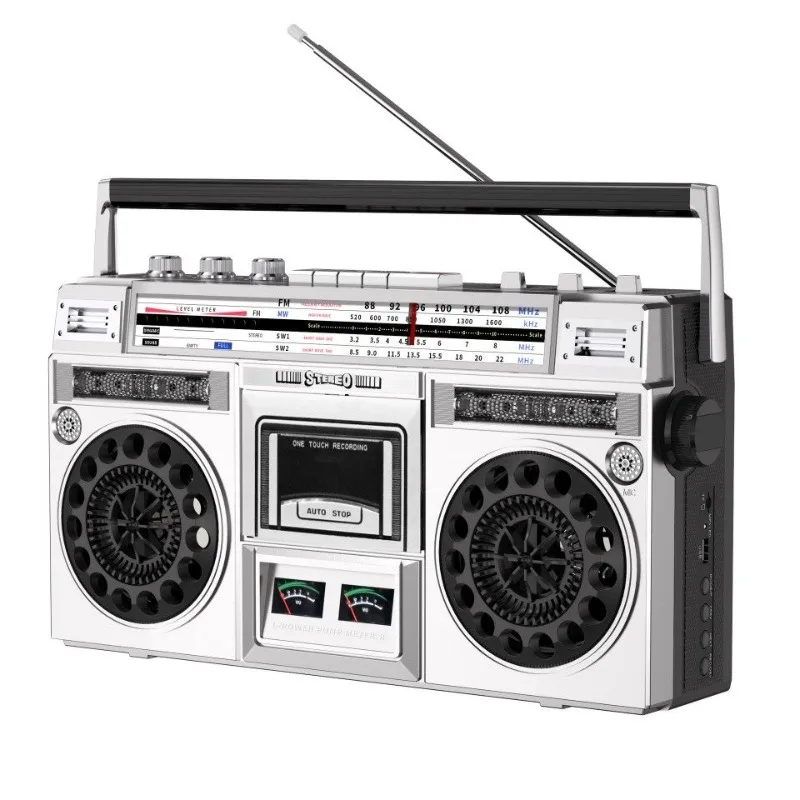 Two-channel Stereo Recorder, Tape Player, Cassette Player, Bluetooth Speaker, Card Radio