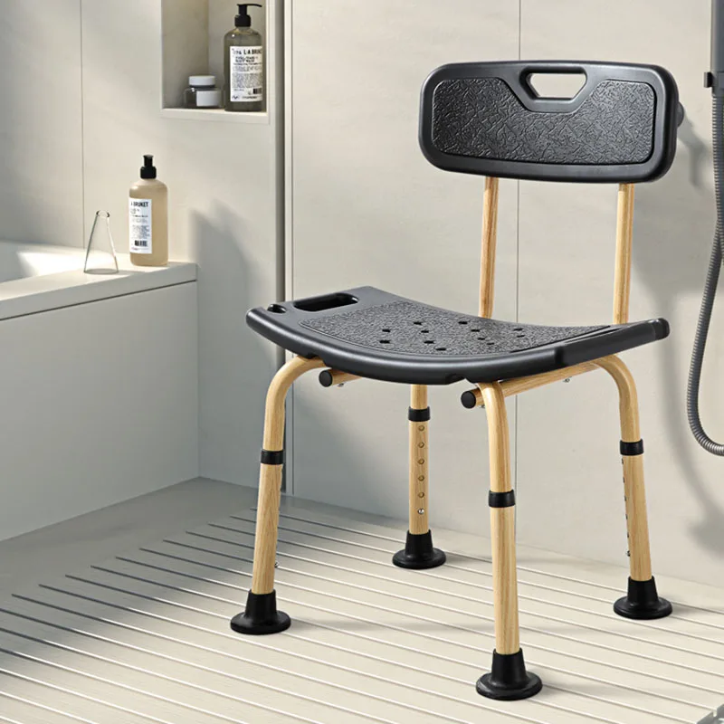 Non-Slip Folding Shower Stool Elderly and Pregnant Women Portable Bathtub Safety Seat Home Bathroom with Sturdy Support Frame