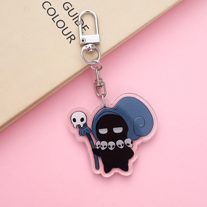 Hollow Knight Keychain Cartoon Character Ornament Key Bag Pendant Clothing Accessories 355