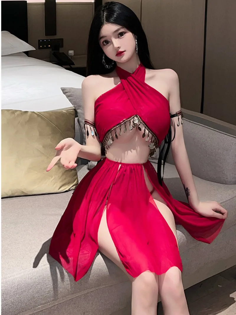 

Dance Dress Women Sexy Sleepwear Flirting Hot Exotic Charm Temptation Uniform Dress Elegant Fashion Sexy Mini Dress U19I