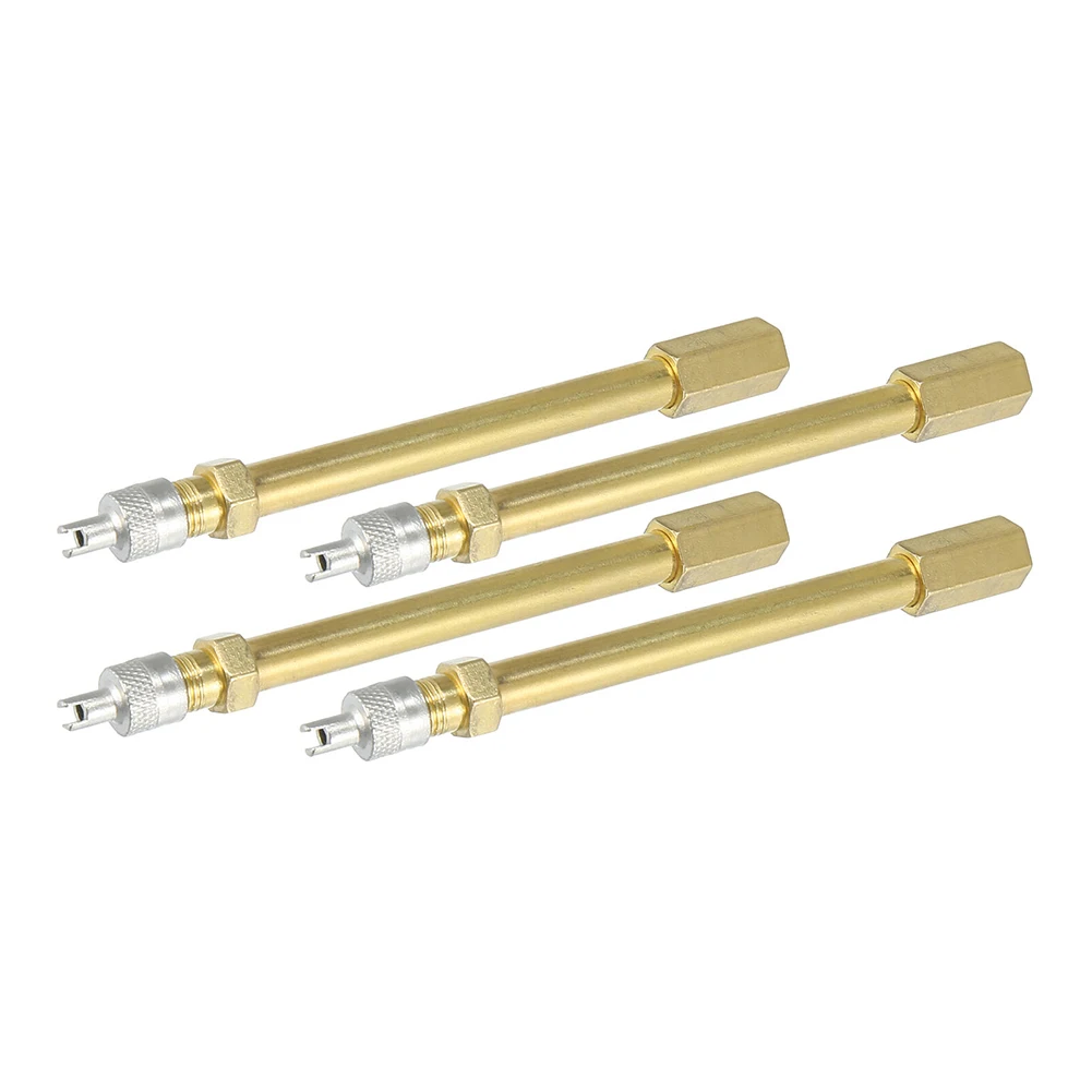 

Handy Brass Tone Valve Extension Stem for Quick Tire Inflation Car Truck SUV Motorcycle Bike Mower Scooter RV Trailer