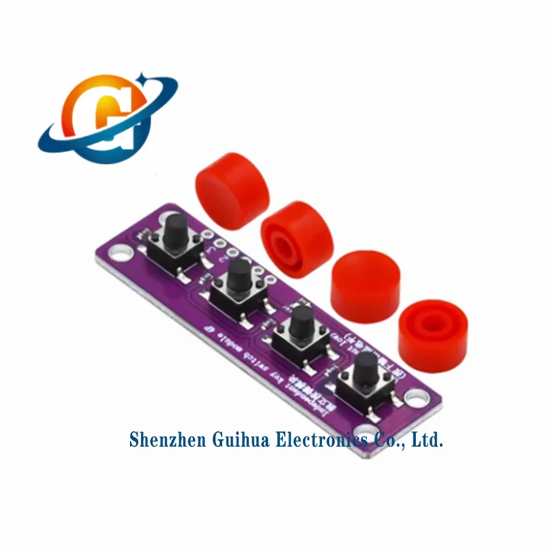 2PCS touch four button switch module compatible with Arduino development board sensor Raspberry Pi 51 microcontroller kit