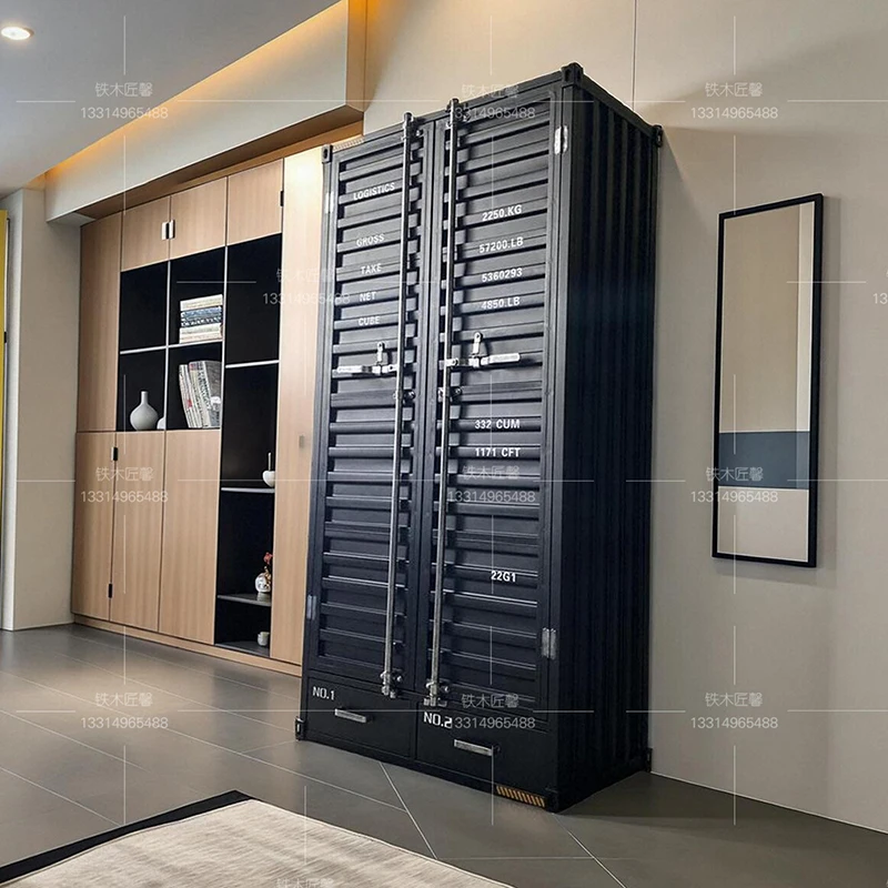 Black Cube Wardrobe Metal Crafts Rack Heavy Patio Wardrobe Storage Organizer Organizadores De Armarios Y Cajones Home Furniture