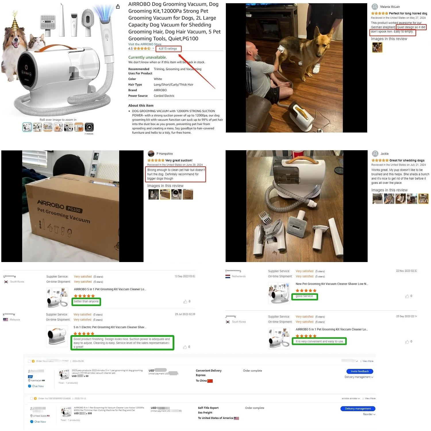 Fast Delivery Pet Grooming Kit Hot Sale Cat Hair Remover Vacuum Cleaner Puppy Dog Self Cleaning Pet Brush