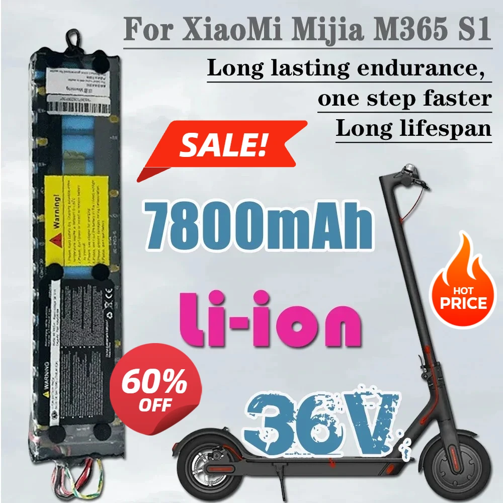 

18650 10S3P 36V 7800mAh Litium Ion Battery Pack NE1003-H Cell Communication Interface for Xiaomi M365 Electric Scooter