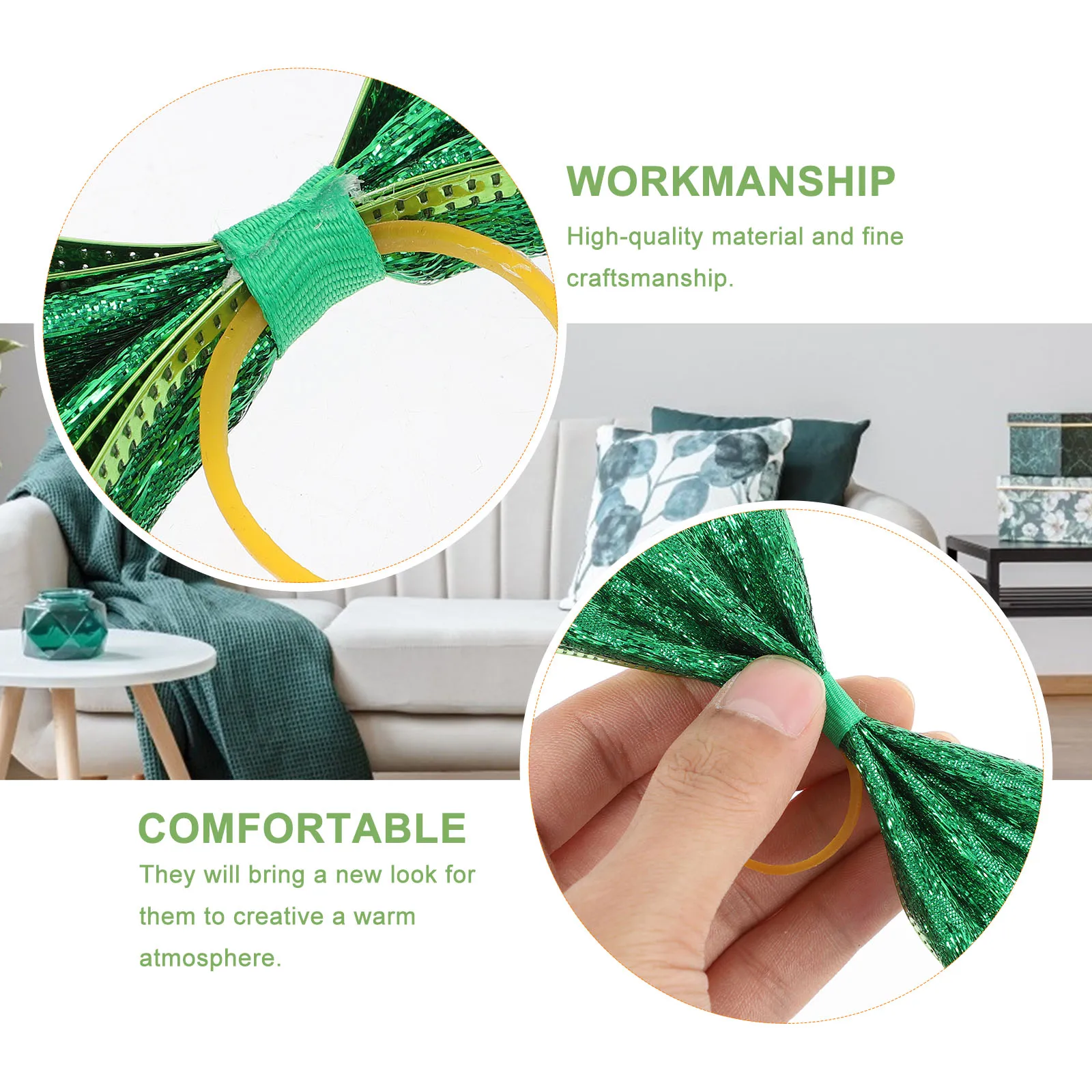 

6 Pcs Bottle Decoration Bow Tie Mini Ties St Patrick Day Bowknots DIY Crafts Cover naments H held Photo Props