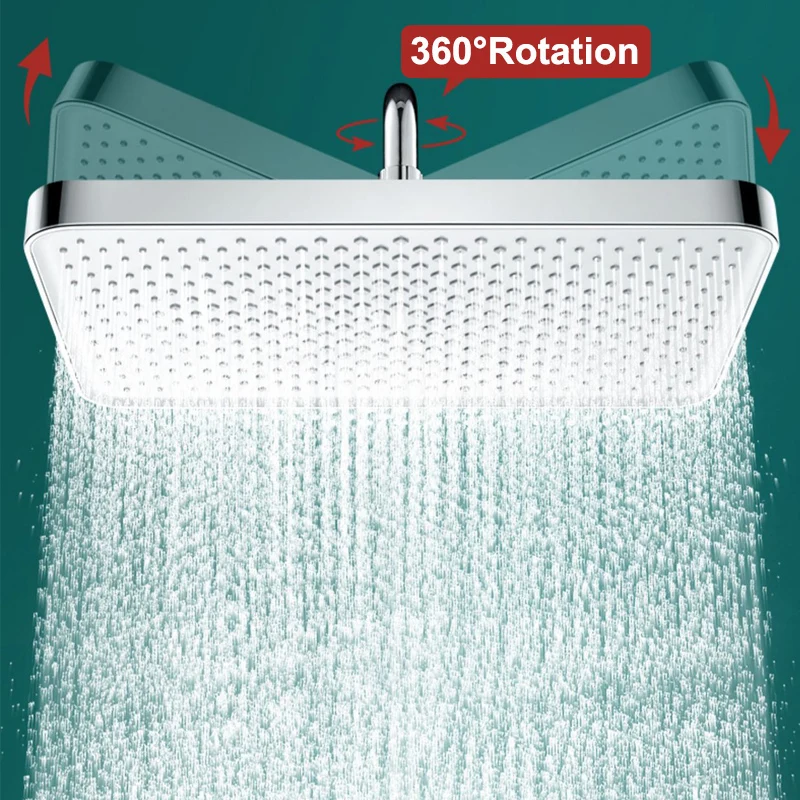 대용량 강우 샤워헤드 대형 패널 절수 샤워 헤드, 천장 장착 샤워, 휴대용 샤워, 욕실 액세서리