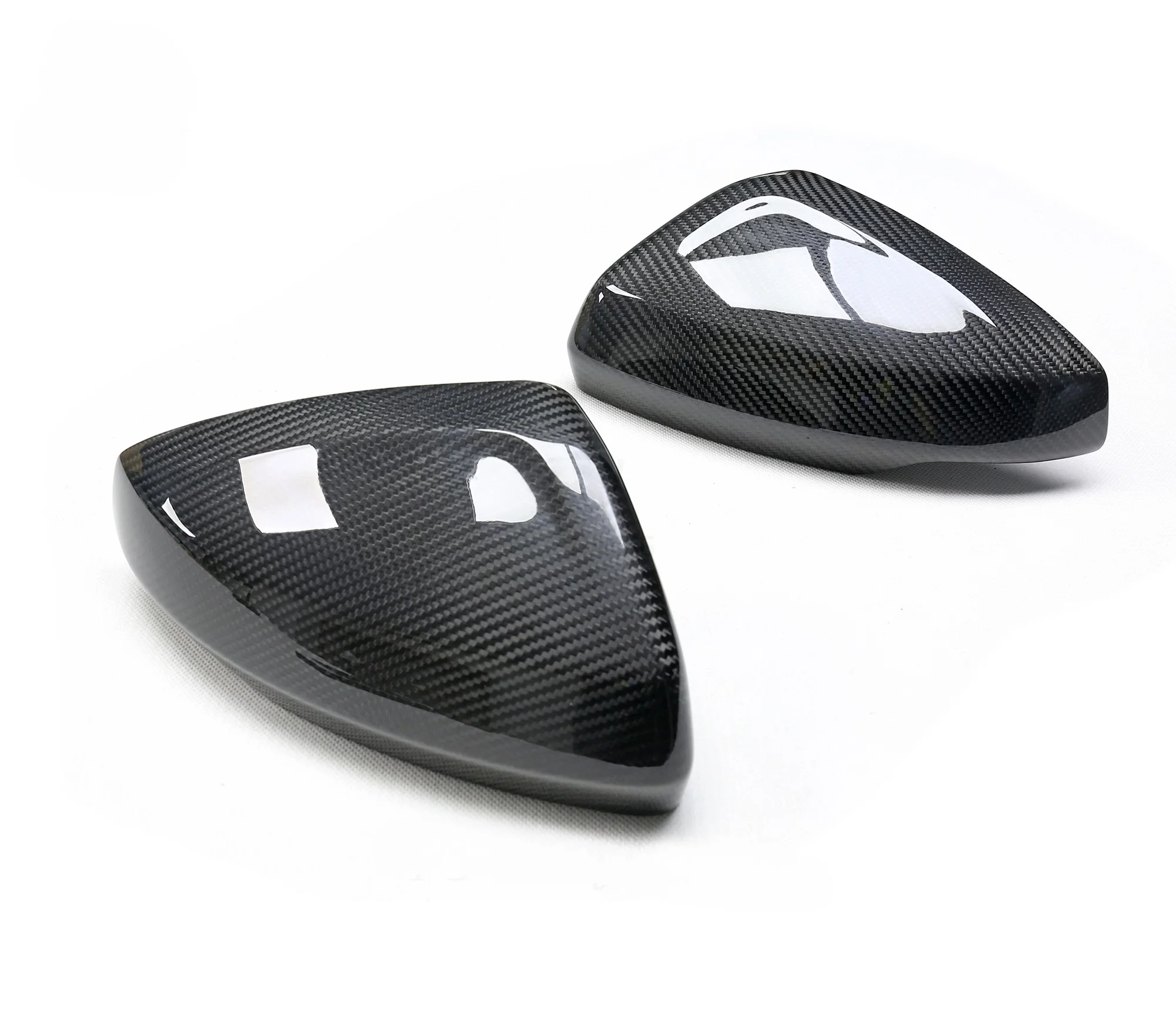 

ZAIQU Dry Carbon Fiber Mirror Cover for A1 GB Mirror Caps POLO 2019-2022 vw Polo Accessories Stick on Mirror Cap