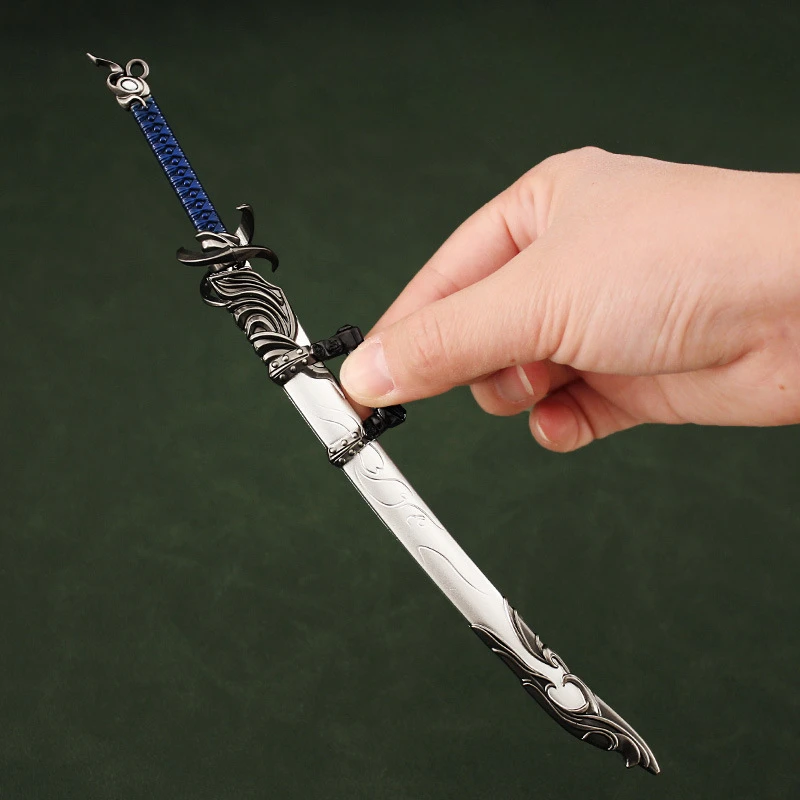 NARAKA: BLADEPOINT Game Weapon Anime Surrounding 22cm Cos Fengshen Cutting Tai Dao Skin Weapon Zinc Alloy Sheath Sword Toys