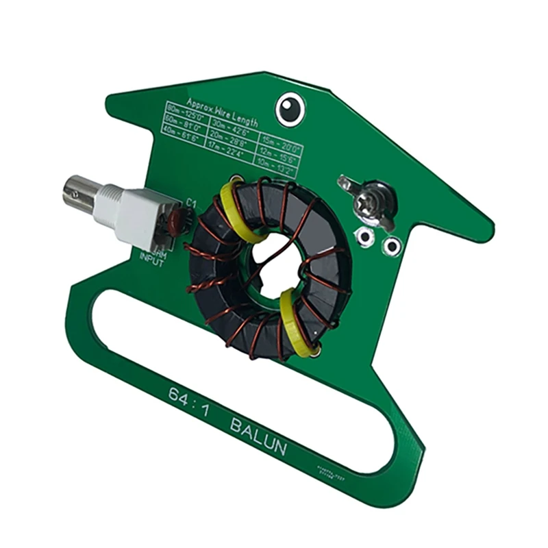 Balun de ondas curtas 64:1 Balun sem sintonização 5-35Mhz recebe antena