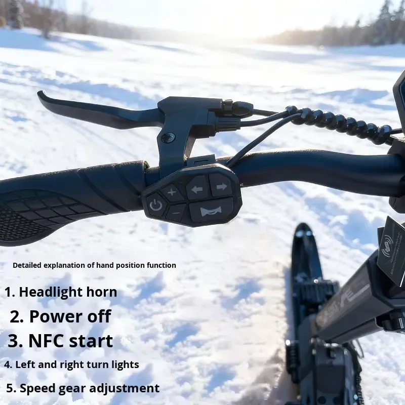 Adult Children's Touring Winter Snowmobile Skiing Scooter Ice Sled Anti-slip Track Snowboard Mixed Material Trail