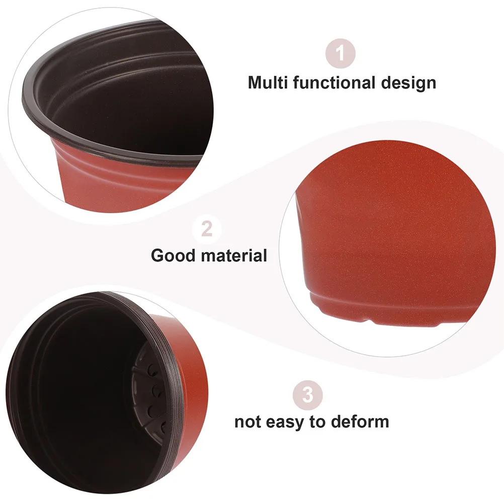 

150pcs Pp Plastic Nursery Pots For Succulents Planting Containers Drainage Holes Flower Pots Home Garden Seedling Starter