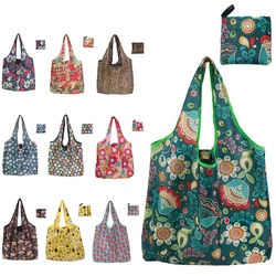 10Pcs Large Shopping Bag Set Reusable Eco Bag Grocery Package Beach Toy Storage Bags Shoulder Shopping Pouch Foldable Tote