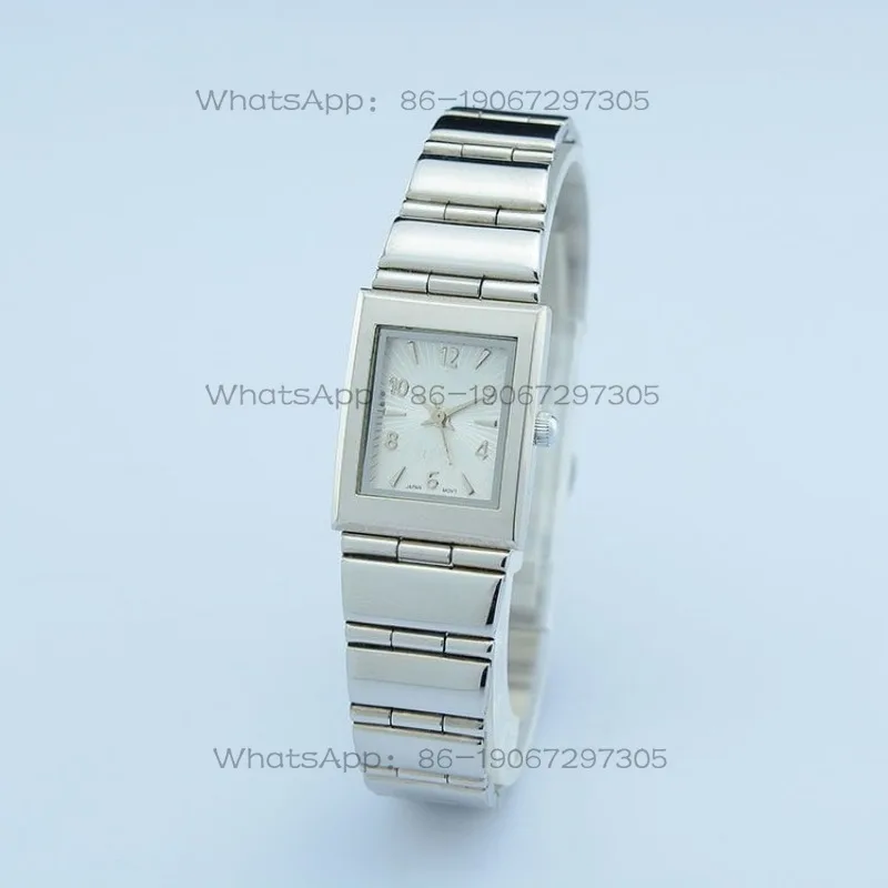 

Stainless Steel Quartz Watch Simple Atmosphere Rectangular Quartz Watch Women's Watch